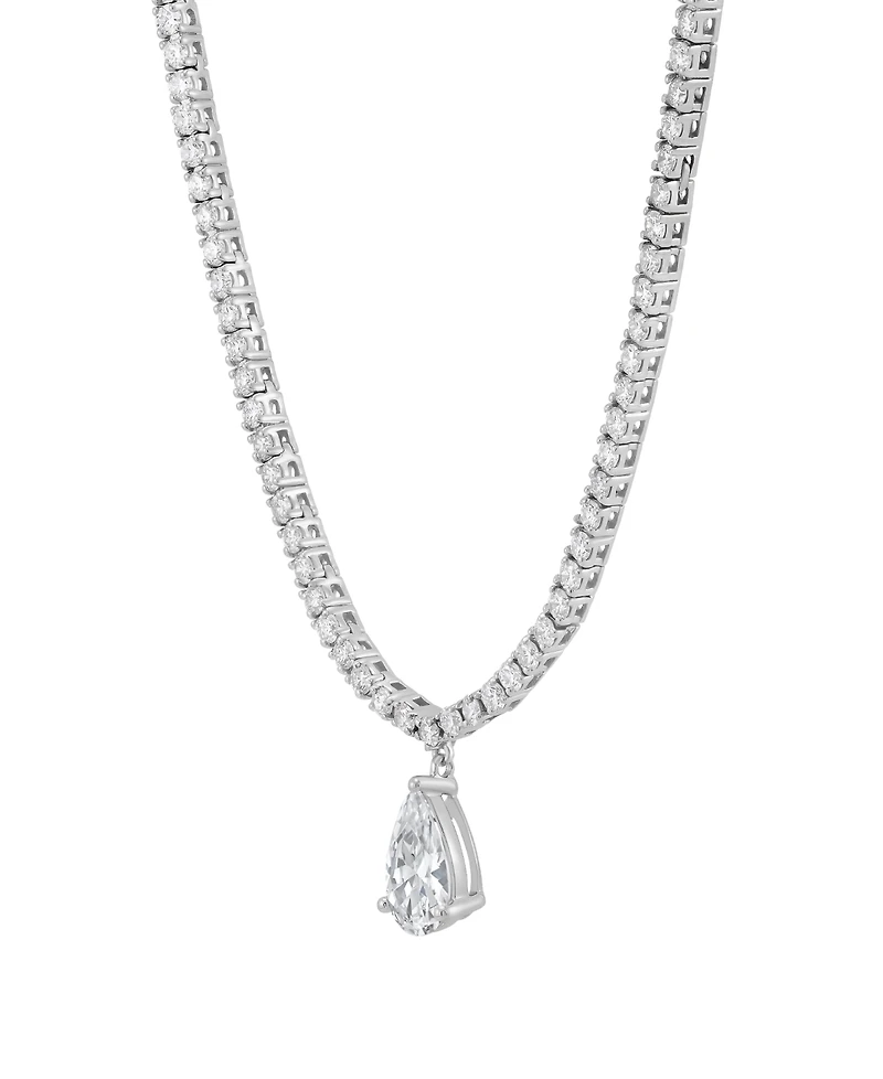 Grown With Love Lab Grown Diamond Pear & Round 20" Statement Necklace (5 ct. t.w.) in 14k White Gold