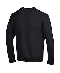 Champion Men's Black Wisconsin Badgers Basic Arch Fleece Pullover Sweatshirt