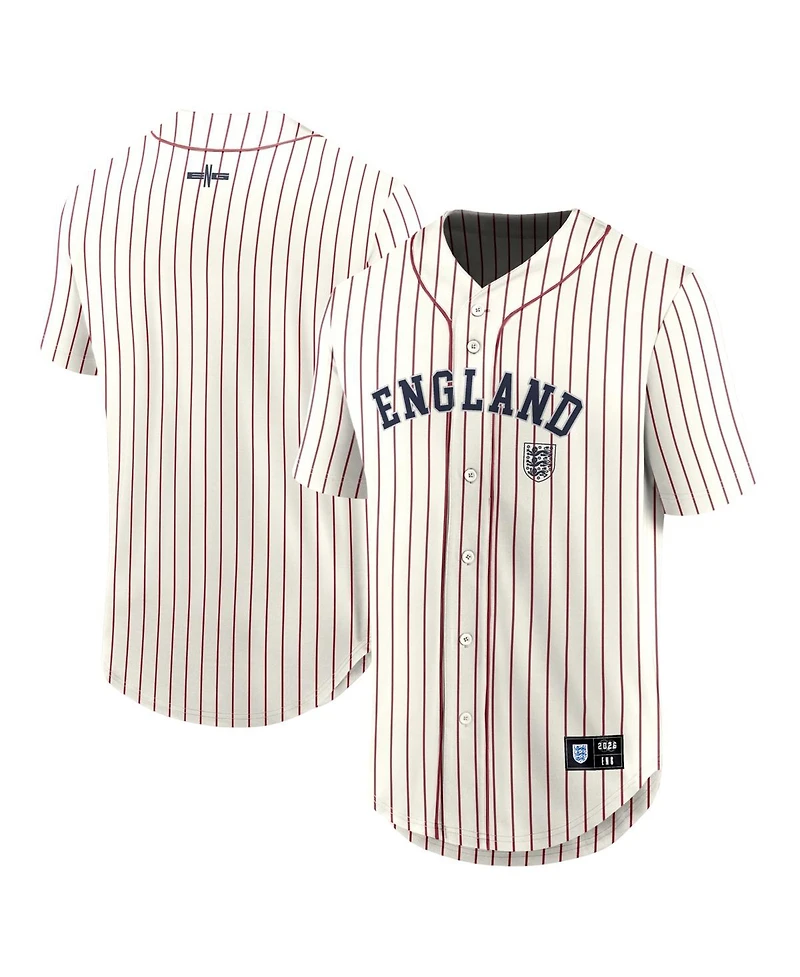 Fanatics Men's Cream England National Team Oversized Baseball Jersey
