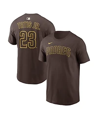 Nike Men's Fernando Tatis Jr. Brown San Diego Padres Home Name and Number T-Shirt