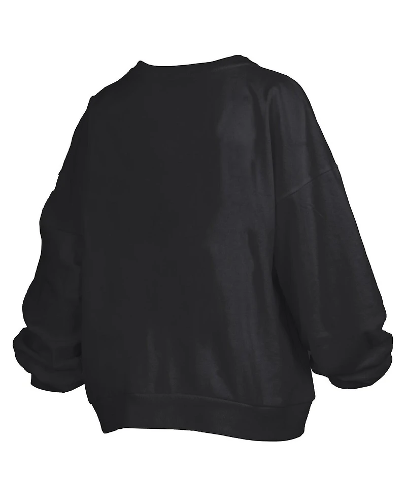 Pressbox Women's Black Texas Longhorns Janise Fleece Sweatshirt