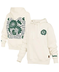 Pressbox Women's Cream Michigan State Spartans Elena Janise Hoodie