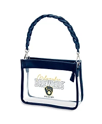 Wear by Erin Andrews Milwaukee Brewers Plastic Chain Mini Crossbody Bag