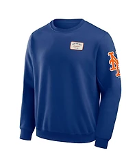 Darius Rucker Collection by Fanatics Men's Royal New York Mets Washed Crew Neck Pullover Sweatshirt