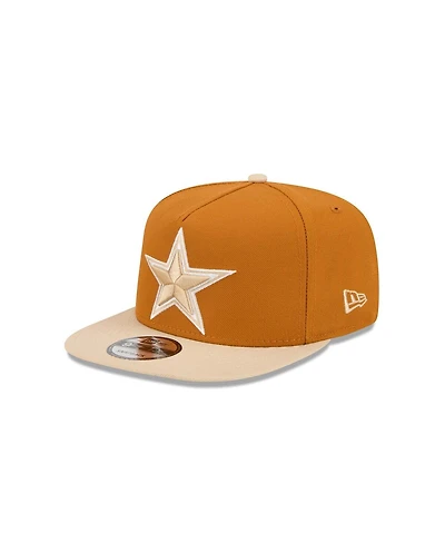 New Era Men's Brown/Light Beige Dallas Cowboys Two-Tone Color Pack A-Frame 9FIFTY Snapback Hat
