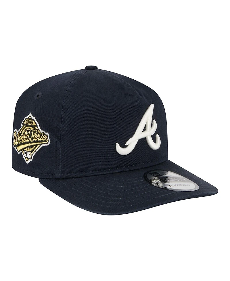 New Era Men's Navy Atlanta Braves Championship 19TWENTY Adjustable Hat