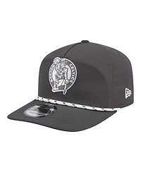 New Era Men's Graphite Boston Celtics Tonal Rope 19TWENTY Adjustable Hat