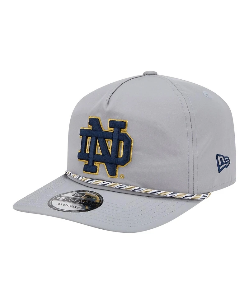 New Era Men's Gray Notre Dame Fighting Irish 19TWENTY Adjustable Hat