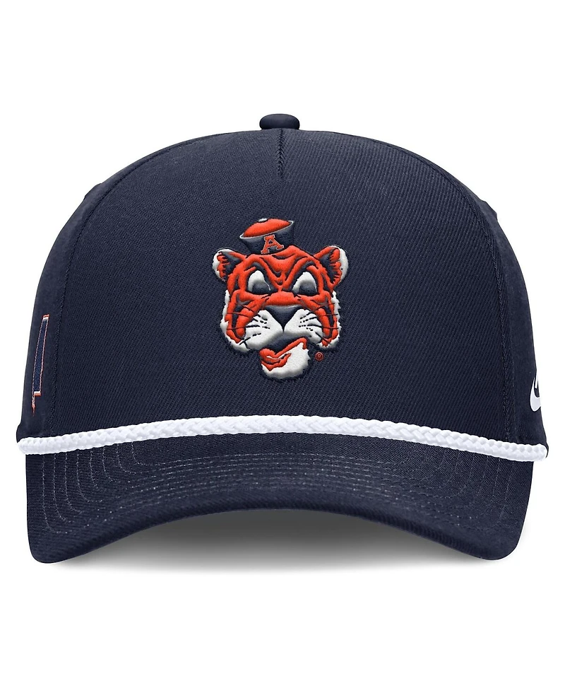 Nike Men's and Women's Navy Auburn Tigers 2026 Basketball Refresh 5-Panel Rope Rise Hat