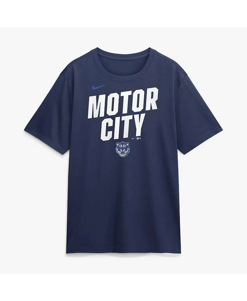 Nike Men's Navy Detroit Tigers City Connect Team Phrase Script Dri-fit T-Shirt