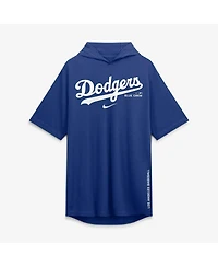 Nike Men's Royal Los Angeles Dodgers Arched Wordmark Tri-Blend Hooded T-Shirt