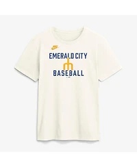 Nike Men's Cream Seattle Mariners Cooperstown Collection ‘70s Inspired T-Shirt