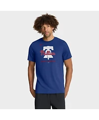 Nike Men's Royal Philadelphia Phillies Tri-Blend Logo T-Shirt
