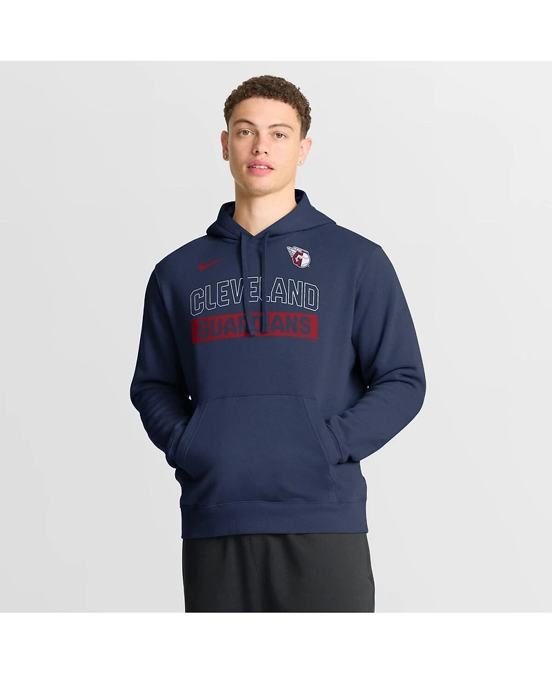 Nike Men's Navy Cleveland Guardians Primetime Club Hoodie