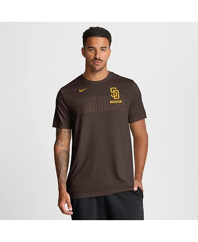 Nike Men's Brown San Diego Padres Knockout Team Legend Dri-fit T-Shirt