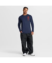 Nike Men's Navy Detroit Tigers 2-Hit Legend Dri-fit Long Sleeve T-Shirt