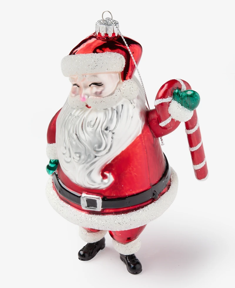 Holiday Lane Christmas Cheer Santa Ornament, Macy's Exclusive