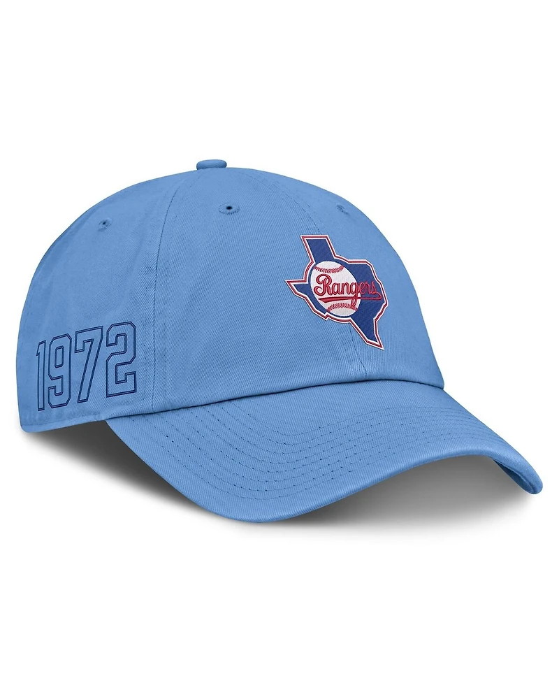 Nike Men's Light Blue Texas Rangers Cooperstown Club Adjustable Hat