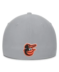 Nike Men's Gray Baltimore Orioles Primetime Rise Dri-fit Flex Hat