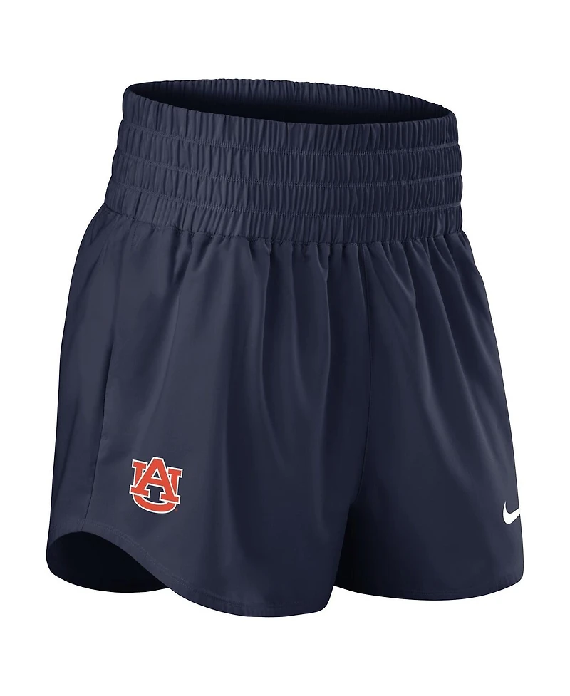Nike Women's Navy Auburn Tigers Performance One Dri-fit High-Rise Shorts