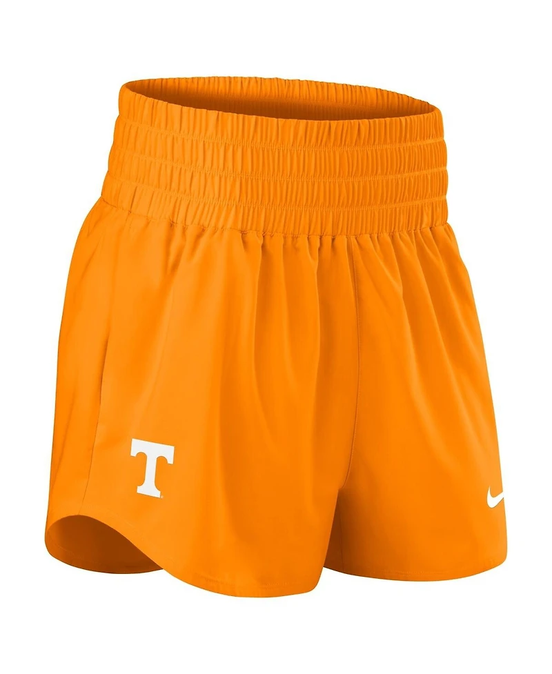 Nike Women's Orange Tennessee Volunteers Performance One Dri-fit High-Rise Shorts