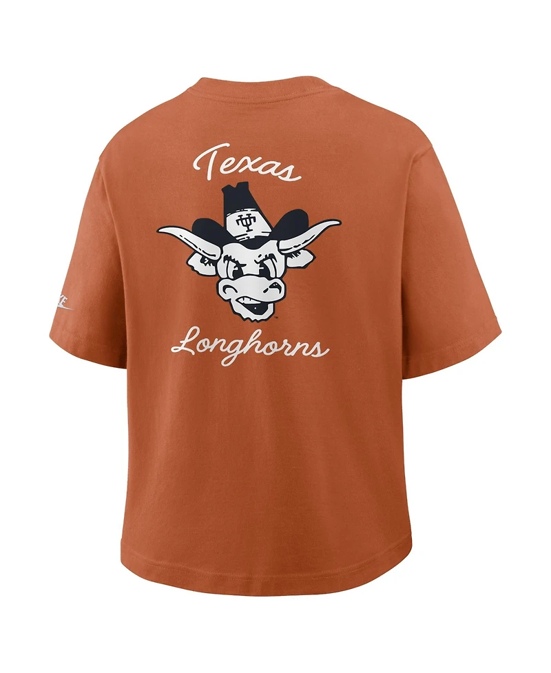 Nike Women's Texas Orange Longhorns Legacy Pocket Boxy T-Shirt