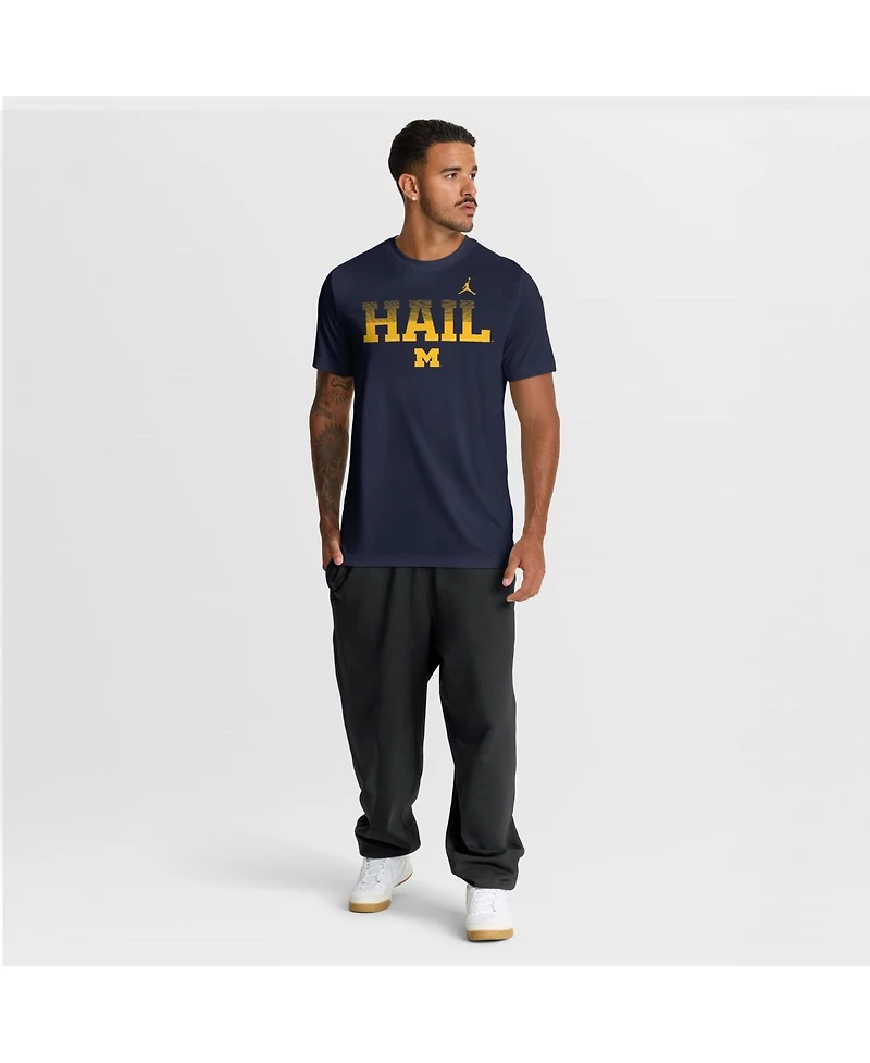 Jordan Men's Navy Michigan Wolverines Primetime Legend Kinetic Mantra Dri-fit T-Shirt