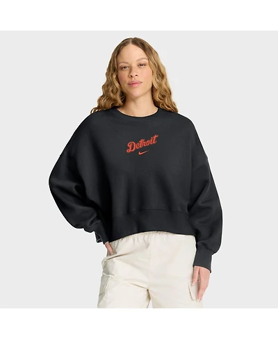 Nike Women's Black Detroit Tigers Oversized Primetime Sweatshirt