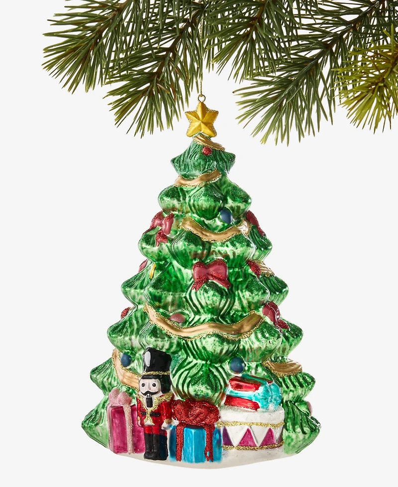 Holiday Lane Christmas Cheer Tree With Gifts Ornament, Macy's Exclusive