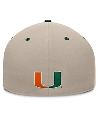 Fanatics Men's Khaki/Green Miami Hurricanes Colt Fitted Hat
