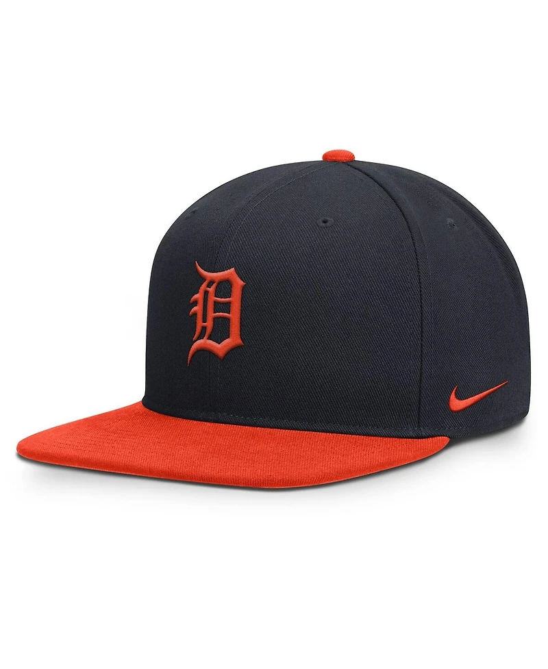 Nike Men's Navy/Orange Detroit Tigers Primetime Pro Dri-fit Snapback Hat