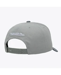 Mitchell & Ness Men's Gray New York Knicks Thunderstorm Head Coach Pro Crown Snapback Hat
