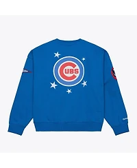 Mitchell & Ness Women's Royal Chicago Cubs Pep Rally Sweatshirt