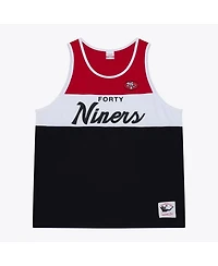Mitchell & Ness Men's Black/Scarlet San Francisco 49ers Head Coach Tank Top