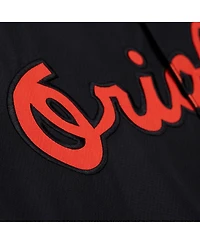 Mitchell & Ness Men's Black Baltimore Orioles Full-Snap Hooded Coaches Jacket