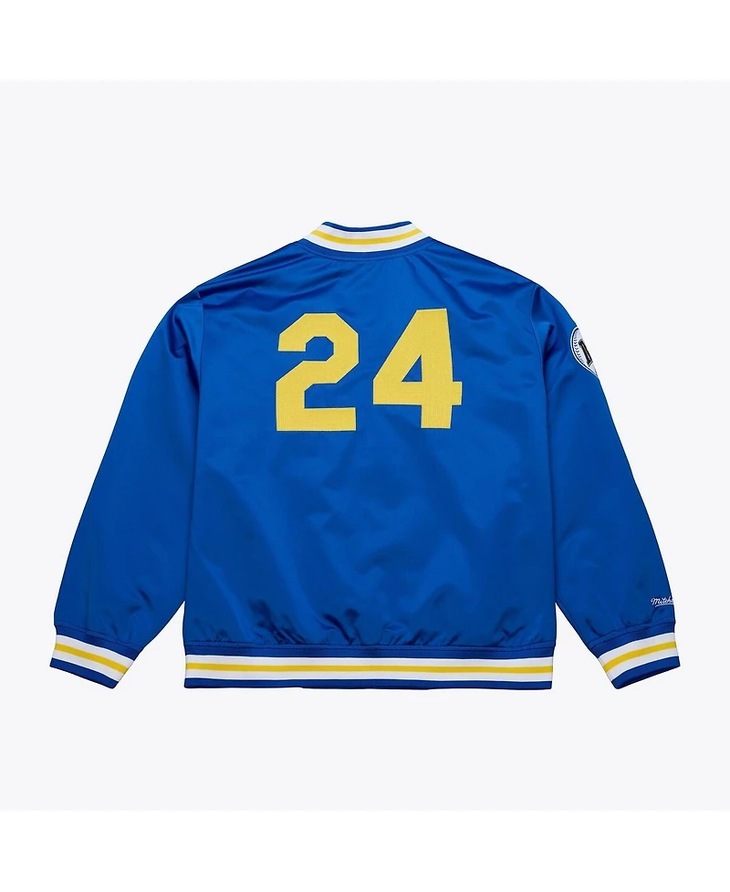 Mitchell & Ness Men's Ken Griffey Jr. Royal Seattle Mariners Legends Collection Lightweight Satin Full-Snap Jacket