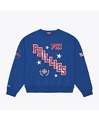 Mitchell & Ness Women's Royal Philadelphia Phillies Pep Rally Sweatshirt