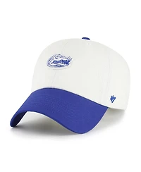 '47 Brand Men's White/Royal Florida Gators Contemporary Basics Two Tone Clean Up Adjustable Hat