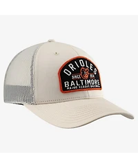 '47 Brand Men's Cream Baltimore Orioles Leland Adjustable Trucker Hat