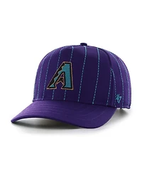 '47 Brand Men's x Rawlings Purple Arizona Diamondbacks Pinstripe Hitch Adjustable Hat