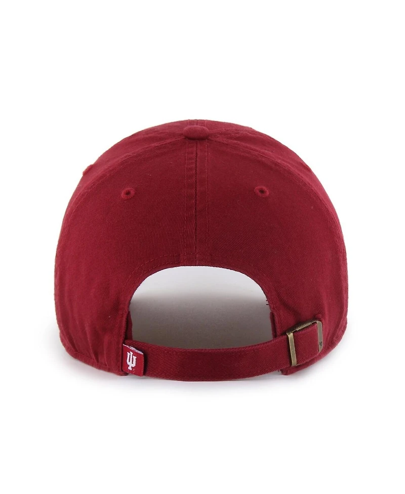 '47 Brand Big Boys and Girls Crimson Indiana Hoosiers Clean Up Adjustable Hat