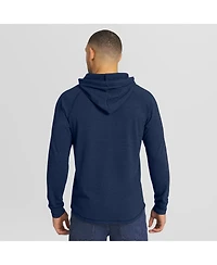 Darius Rucker Collection by Fanatics Men's Blue Detroit Tigers Raglan Hooded Long Sleeve T-Shirt