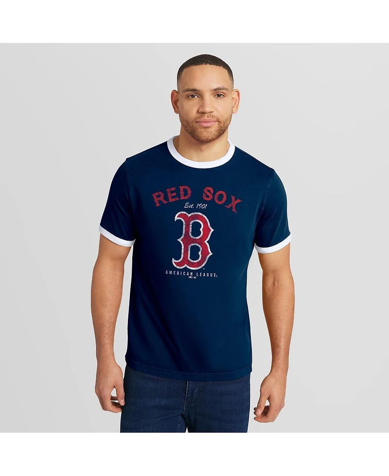 Darius Rucker Collection by Fanatics Men's Navy Boston Red Sox Washed Ringer T-Shirt
