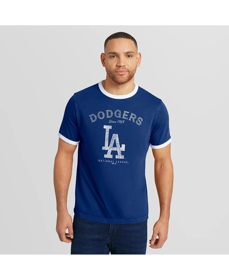 Darius Rucker Collection by Fanatics Men's Royal Los Angeles Dodgers Washed Ringer T-Shirt