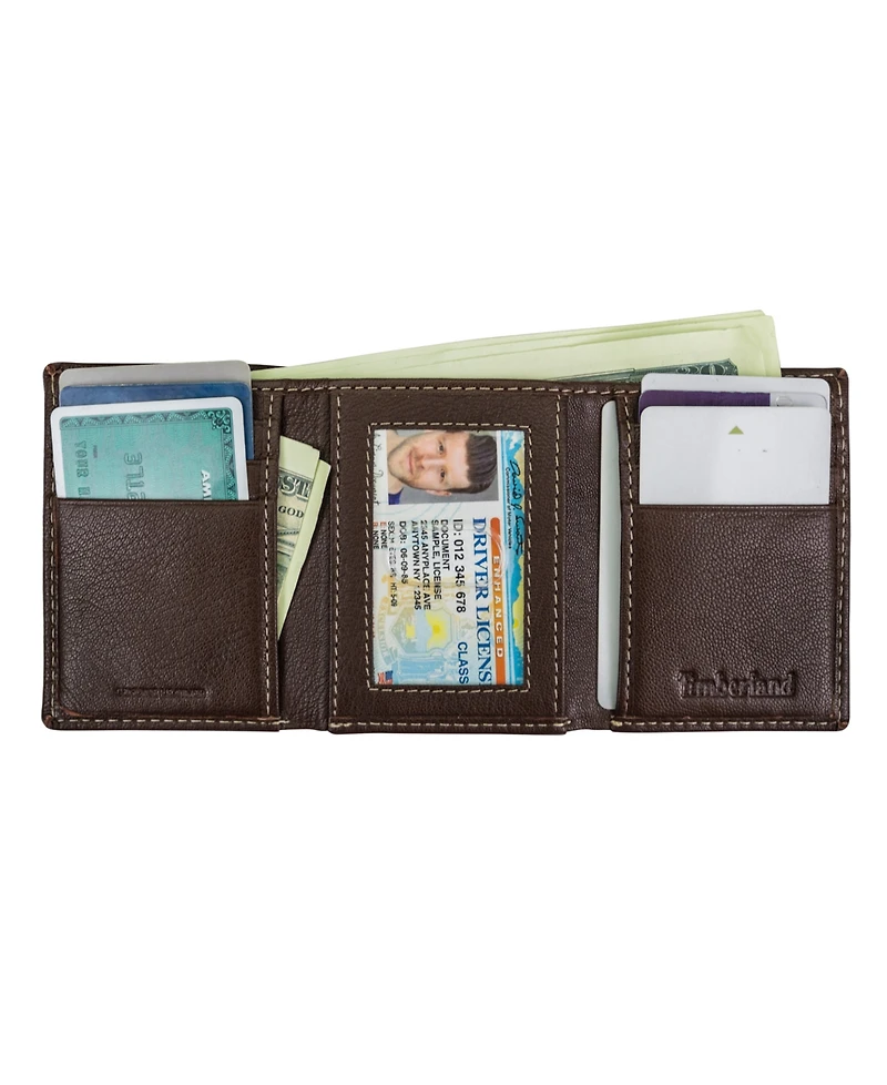 Timberland Men's Blix Leather Trifold Wallet