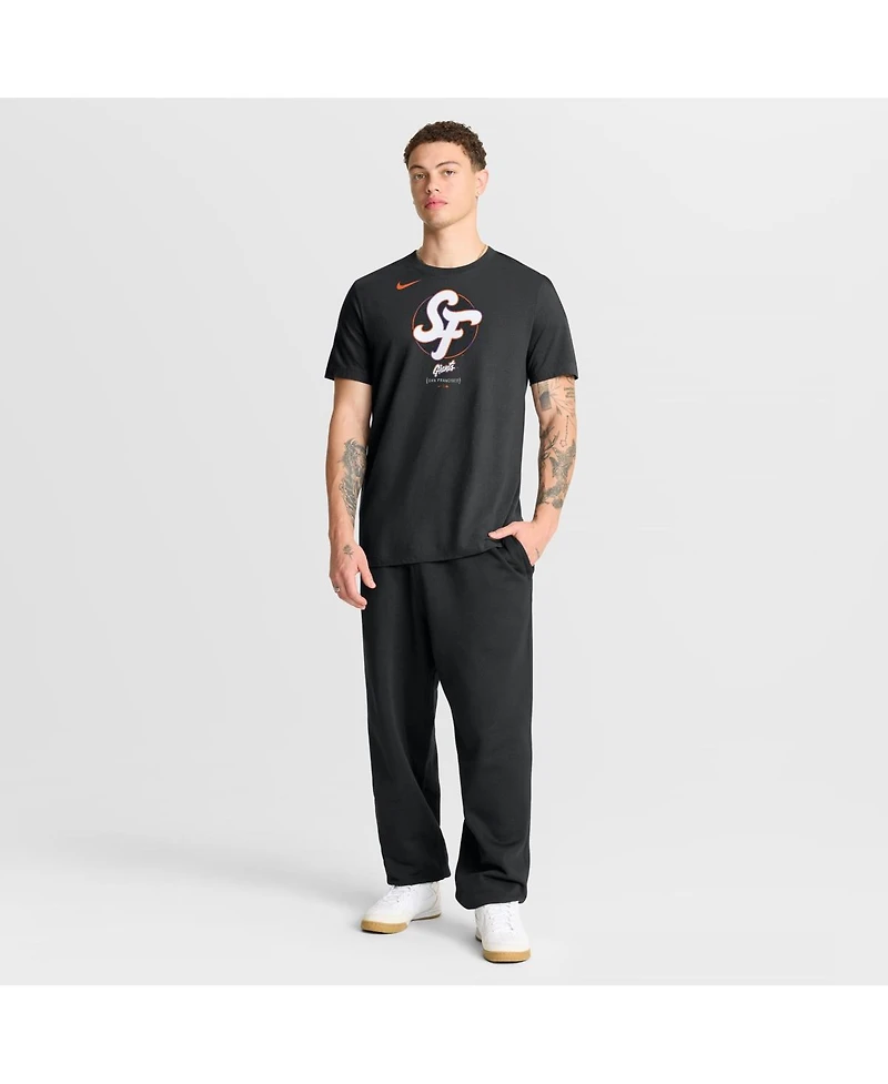 Nike Men's Black San Francisco Giants City Connect Large Logo T-Shirt