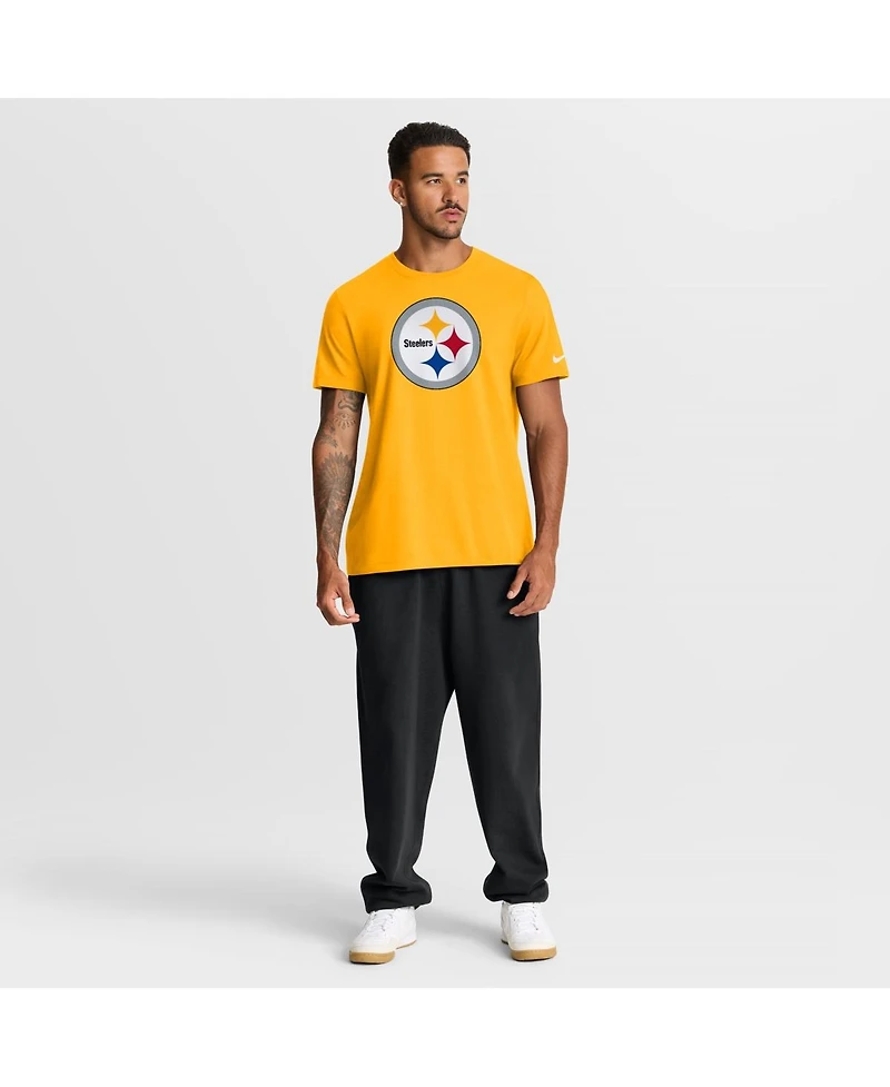 Nike Men's Gold Pittsburgh Steelers Essential Logo T-Shirt