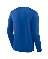 Logo Athletic Men's Royal Chicago Cubs Heart Soul Long Sleeve T-Shirt