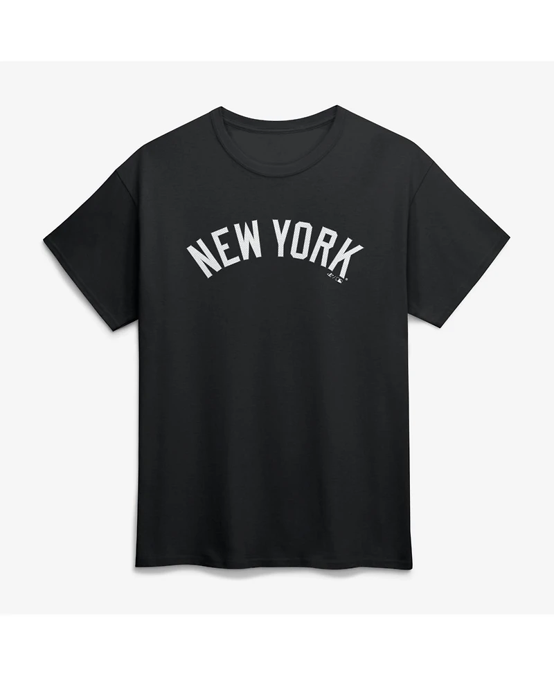 Logo Athletic Men's Black New York Yankees Wordmark T-Shirt