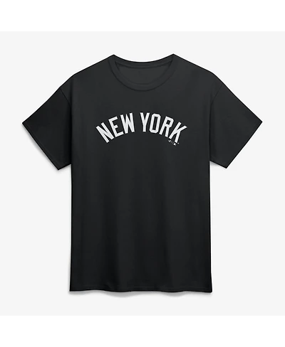 Logo Athletic Men's Black New York Yankees Wordmark T-Shirt